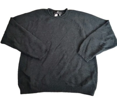 The Peruvian Connection Sweater Adult M 100% Alpaca Pullover Green - Image 1 of 4