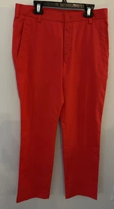 Nike Dri Fit Tour Performance Pants Mens 30x32 Bright Red Golf Breathable Casual - Picture 1 of 6