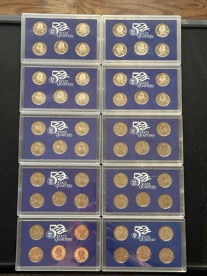 US Mint 2008 State Quarter Proof Set Complete - Image 1 of 2