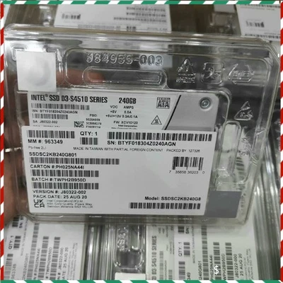 Intel S4510 SSD SATA 6Gb/s 2.5" XCV10110 240GB SSD SATA III SSDSC2KB240G8 - Image 1 of 4