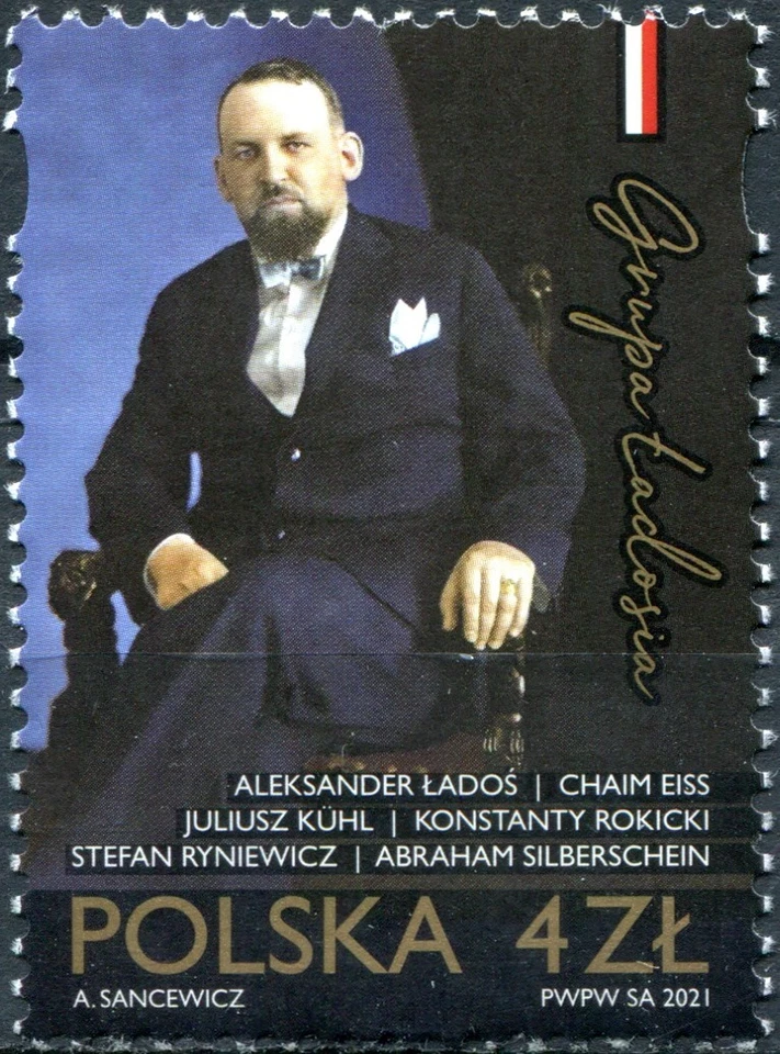 Poland 2021. Aleksander Ładoś, politician and diplomat (MNH OG **) Stamp - Image 1 of 1