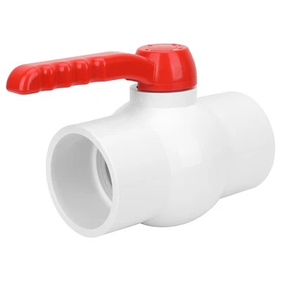 3Inch PVC Ball Valve Water Pipe Shut-off Valve Socket with Red T-Handle for C... - Image 1 of 4