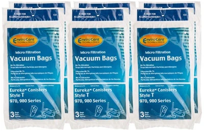 Replacement Vacuum Bags Eureka T Canisters 18-Pack White 133-6 - Image 1 of 4