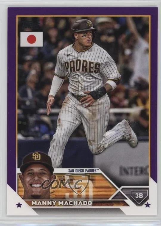 2023 Topps Japan Edition Purple /50 Manny Machado #206 - Image 1 of 2