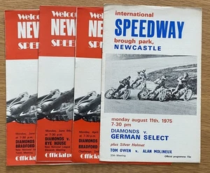 Newcastle 1975 Season x 4 Speedway Programmes - Picture 1 of 1