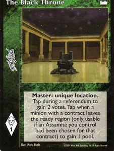 The Black Throne [LotN set] - VTES card - Imagen 1 de 2
