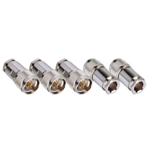 5er-Pack UHF PL-259 Stecker Klemme Nicht Löten Stecker für LMR-400 RG8 RG213 RG225 - Bild 1 von 4