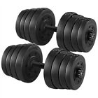 30KG Adjustable Dumbbells Pair of Hand Weight Sets for Home Gym Fitness Training