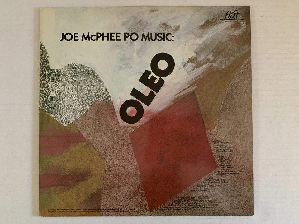 DISQUE 33T - LP JOE McPHEE PO MUSIC OLEO 1983 - Image 1 of 2