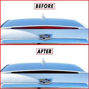 FOR 14-19 Cadillac CTS CTS-V Third Brake Light SMOKE Precut Vinyl Tint Overlay