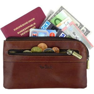 Bolsa de coche TONY PEROTTI bolsa de dinero cuero auténtico bolsa de banco carpeta de dinero bolsa de recibos - Imagen 1 de 6