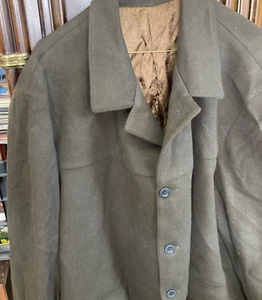 Abrigo Hombre Empire From Montreal Canadá, Marrón 60% Lana, 30% Angora, 10% Cachemira - Imagen 1 de 11