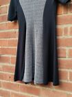 Black And White Textured Dress River Island Size 10