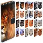 For Samsung Galaxy Series - Lion Theme Print Wallet Mobile Phone Case Cover #4