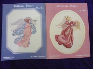 2 VTG 1980S ANGELS ORIGINAL DESIGNS / WALDDROP CROSS STITCH LEAFLETS - Picture 1 of 3