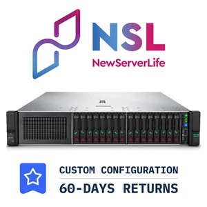 HP DL380 G10 16SFF + 2SFF 2x6140 256GB P816i-a 4xRJ45 2SSD 800GB 4HDD 1.2TB SAS - Picture 1 of 4