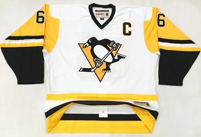 CCM Heroes Hockey Pittsburgh Penguins LEMIEUX #66 NHL Hockey Jersey Sz 54 White - Image 1 of 4