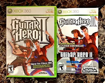 🎵🎶 Guitar Hero II Microsoft Xbox 360 solo estuche de repuesto 🎶🎵 Foto 1 de 2