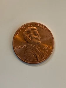 Moneda de un centavo 2015 EE. UU. Doble troquel Observar Lincoln Shield Como Nueva D - Imagen 1 de 2