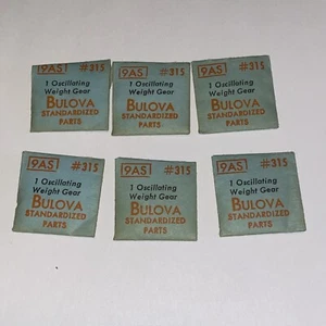 NOS OEM Bulova 9AS Oscillating Weight Gear #315 Ebauches #1478 - Bild 1 von 4