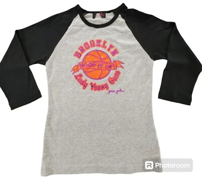 Talla L Nueva Camiseta Top Joomi Joolz Brooklyn Dama Young Guns Baloncesto Cristal Foto 1 de 3