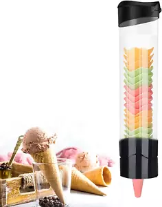 Ice Cream Cone Dispenser Holder Wall Mount Cone Holder Waffle Cone Dispenser for - Picture 1 of 12