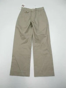new SCHOOL APPAREL Pants Youth Girl's Size 10 Pleat Front Khaki Slacks W7751 - Picture 1 of 7
