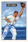 Pete Suder autographed Baseball Card 1951 Bowman #154 1986 CCC Reprint Series