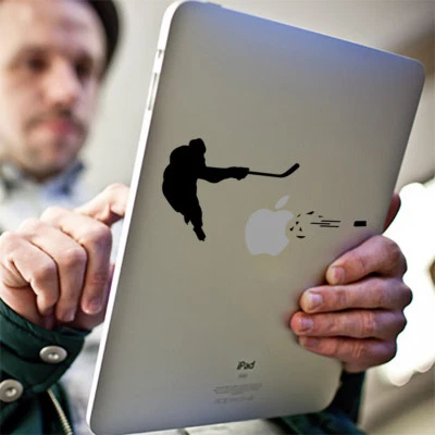 ICE HOCKEY Apple iPad Decal Sticker fits iPad Mini, iPad Air & iPad Pro models - Image 1 of 2