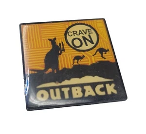 Outback Steakhouse Pin Kangaroo "Crave On" Restaurant Employee Server Flair - Picture 1 of 2