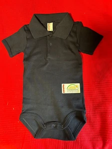 Baby Body Größe 104, Halbarm, Dunkelblau mit Kragen, Sanetta, Neu - Bild 1 von 2