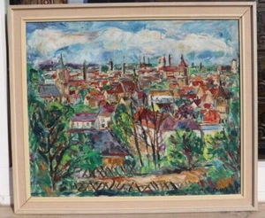 Hans Gerhard Enssle (geb. 1932 Waiblingen bei Stuttgart) - Blick auf Waiblingen - Bild 1 von 11