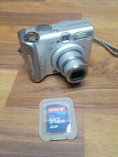 Canon PowerShot A520 4.0MP Digital Camera W/ SD Card ~ TESTED WORKING