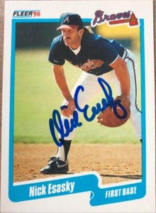 Nick Esasky Autographed 1990 Fleer Update #U-3