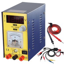 15V1A Precision Variable DC Power Supply Clip Cable Digital Adjustable Lab Grade