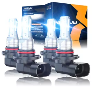 9005 9006 Xenon Halogen Super White LED Combo Headlight Bulbs High Low Beam Kit - Picture 1 of 12