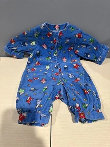Vintage Oshkosh Corduroy Overalls Alphabet Mice & Cheese Size Unknown USA Made - Picture 1 of 4