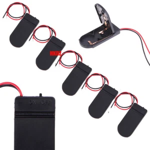 CR2032 6V Button Coin Cell Battery Holder Case Box With On/off Switch 3 Colours - Picture 1 of 9