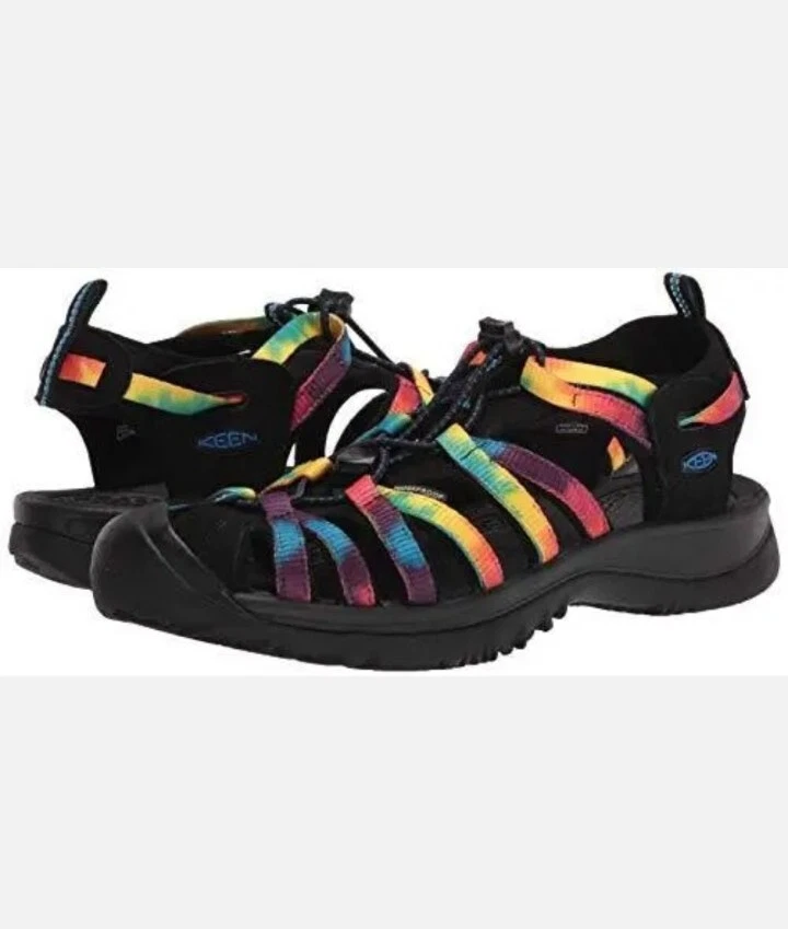 Keen Whisper Sandals Womens Size 10 Original Tie Dye Rainbow Hiking 1025038