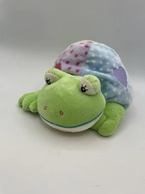 Aurora Baby Frog Turtle Plush Stuffed Animal Crinkle Squeak Rattle Green - Image 1 of 4