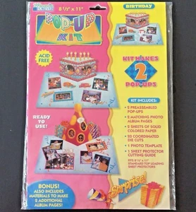 Birthday Scrapbooking Page Pop-Up Kit 8-1/2” X 11” Vintage 1998 Memories Forever - Picture 1 of 7