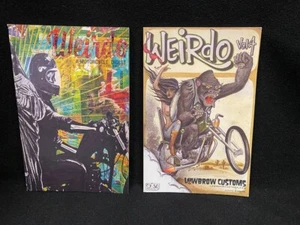 Weirdo Vol 4 & Vol 8 Lowbrow Customs Catalog Magazine Motorcycle Enthusiasts - Bild 1 von 7