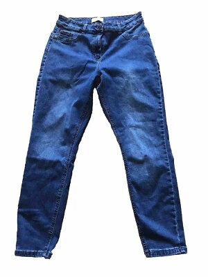 Primark Cares Denim Co. Mujer Elástico Tiro Alto Azul Jegging Talla 10 Frente Plano Foto 1 de 4