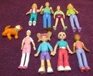 Lot of 8 - Vintage Fisher Price Go Anywhere Figures w/ Cat - Picture 1 of 1