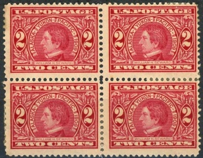 SEWARD Issue of  1909 MNH Block of 4 Scott's 370 - Image 1 of 2