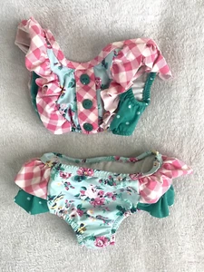 Ricrac & Ruffles 18M Swim Suite Green Floral - Picture 1 of 2