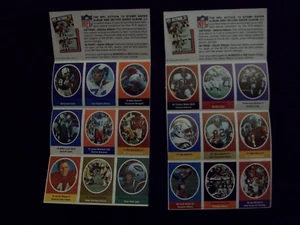(2) 1972 UNCUT SUNOCO STAMPS 9 STAMP PANELS w/ MIKE REID ROOKIE,TOMMY NOBIS - Picture 1 of 2