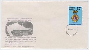 FDC Y32 Norfolk Island 1980 1v District Emblem - Picture 1 of 1