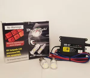 RESISTENZA SPEGNI SPIA NO ERRORE + KIT COPPIA LAMPADINE LAMPADE LED 12V P21/5W - Foto 1 di 11