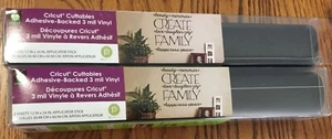 CRICUT RAVEN (BLACK) ADHESIVE BACKED VINYL ORACAL 631 4 Sheets 12 x 24" NOS - Picture 1 of 2